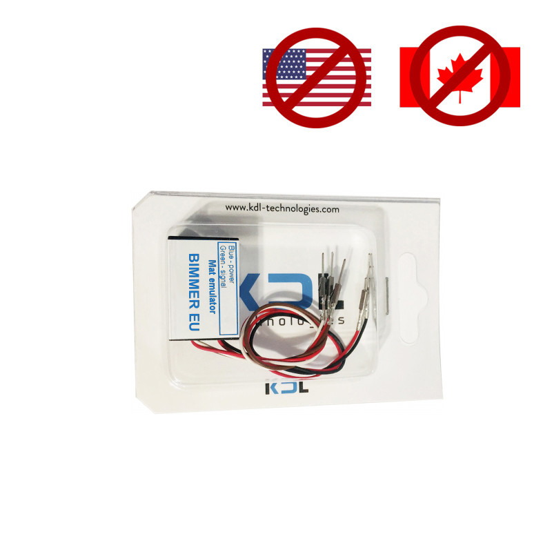 Emulador de diagnóstico esterilla de ocupación para BMW Z4 E85 E86 (2002-2009) con conector de 6 pines de 3 cables