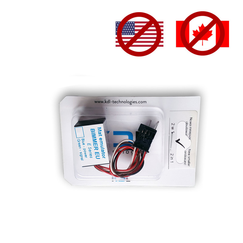 Seat Occupancy Mat Diagnostic Emulator for BMW X3 E83 (2005-2010) with 4-pin plug with 3 wires