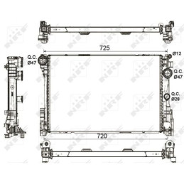 NRF 53113 Engine radiator