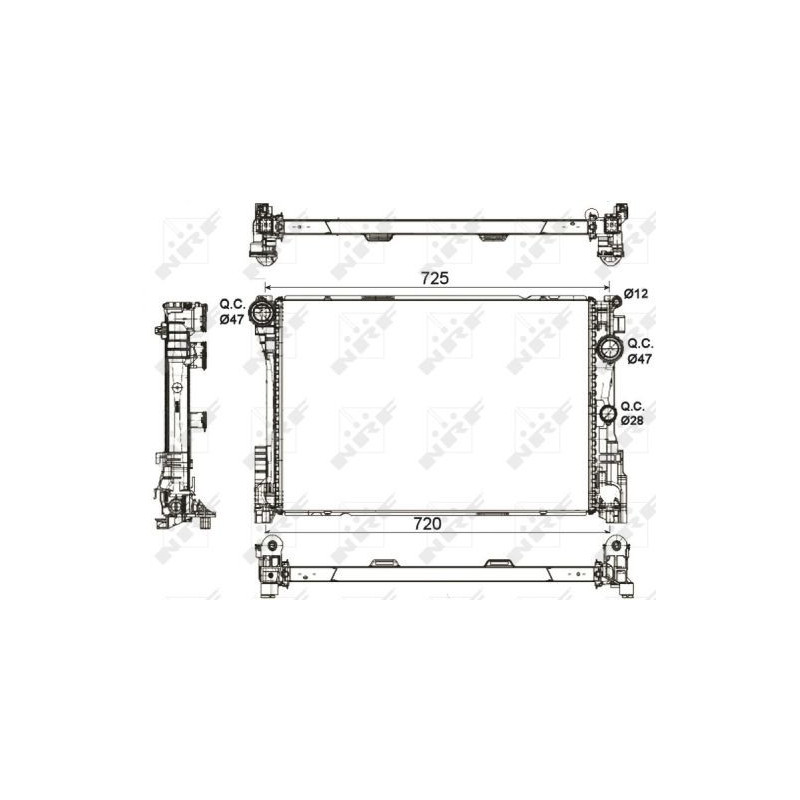 NRF 53113 Engine radiator