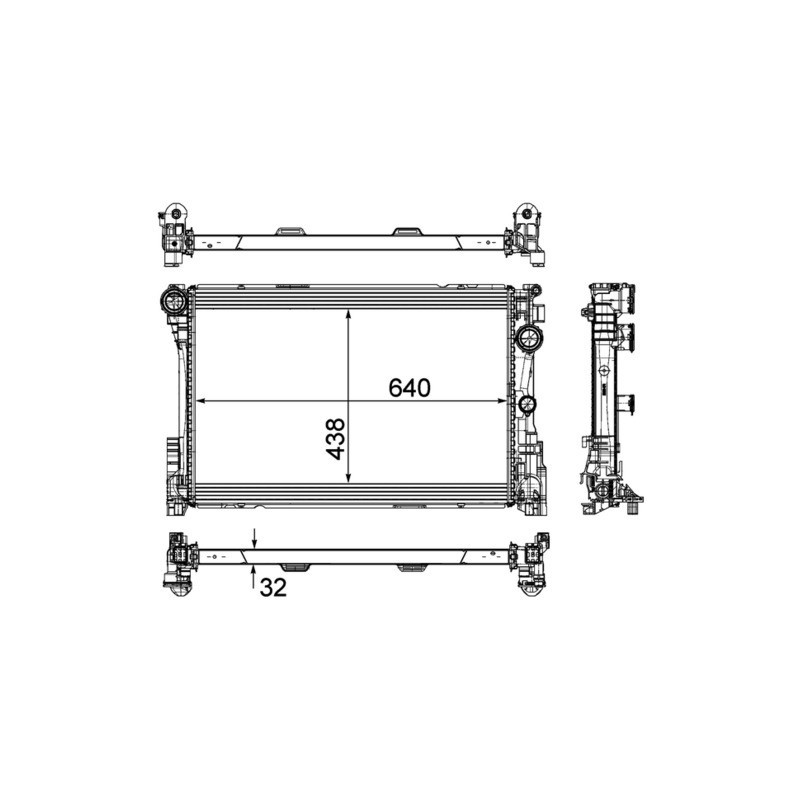 MAHLE ORIGINAL CR 1684 000P Chladič motoru