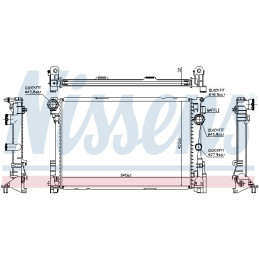 NISSENS 67167 Engine radiator